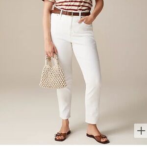 J. CREW Curvy vintage slim-straight jean in white wash